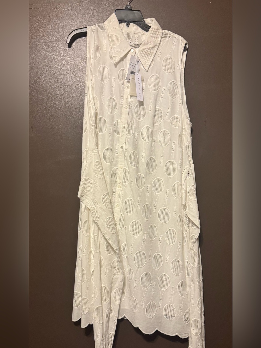 Trina Turk White Lightweight Cotton Lining